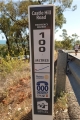 The emergency markers on Castle Hill Road